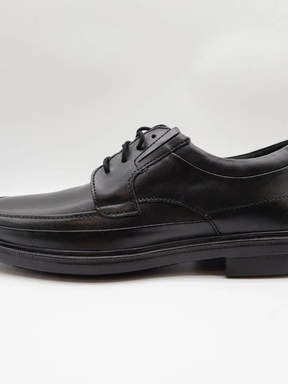 Hush Puppies Prinze Hopper Men's Black Leather Derby Oxford Dress Shoes